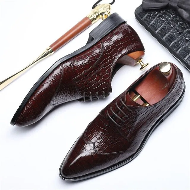 AlliLux Brogue Dress Shoes