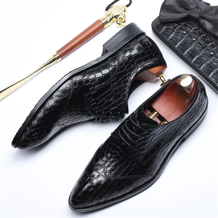 AlliLux Brogue Dress Shoes