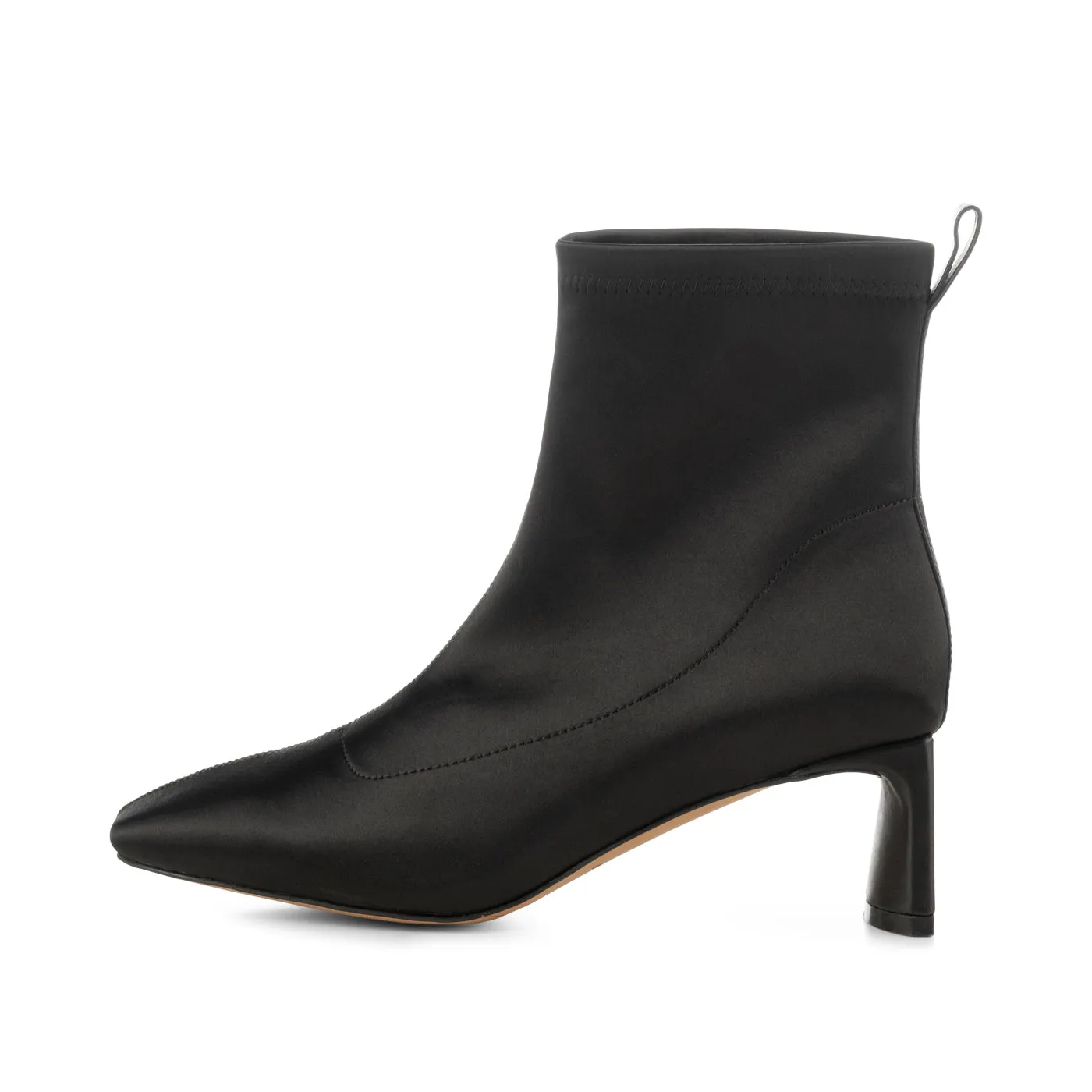 Arlo bootie satin - BLACK SATIN