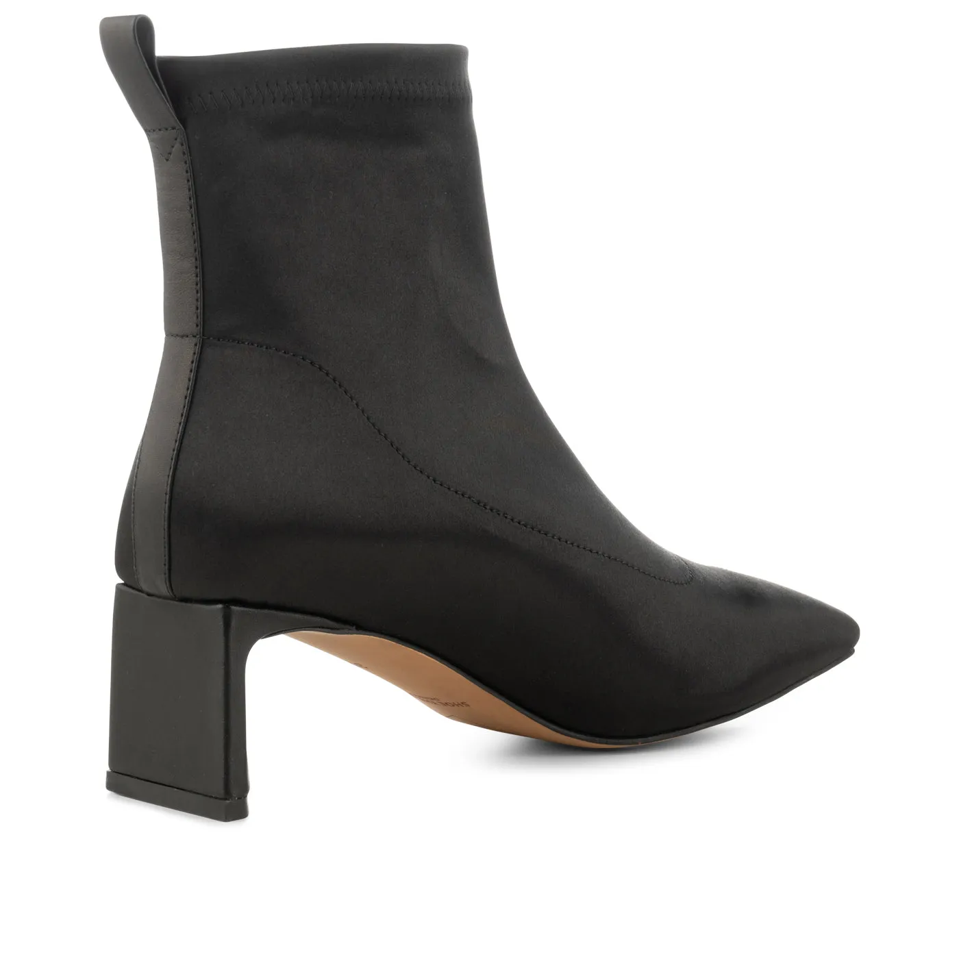 Arlo bootie satin - BLACK SATIN