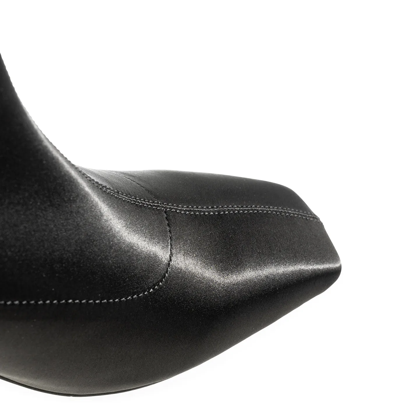 Arlo bootie satin - BLACK SATIN