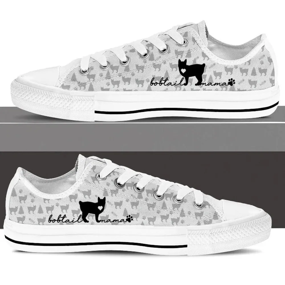 Bobtail Low Top Shoes, Dog Printed Shoes, Canvas Shoes For Men, Women