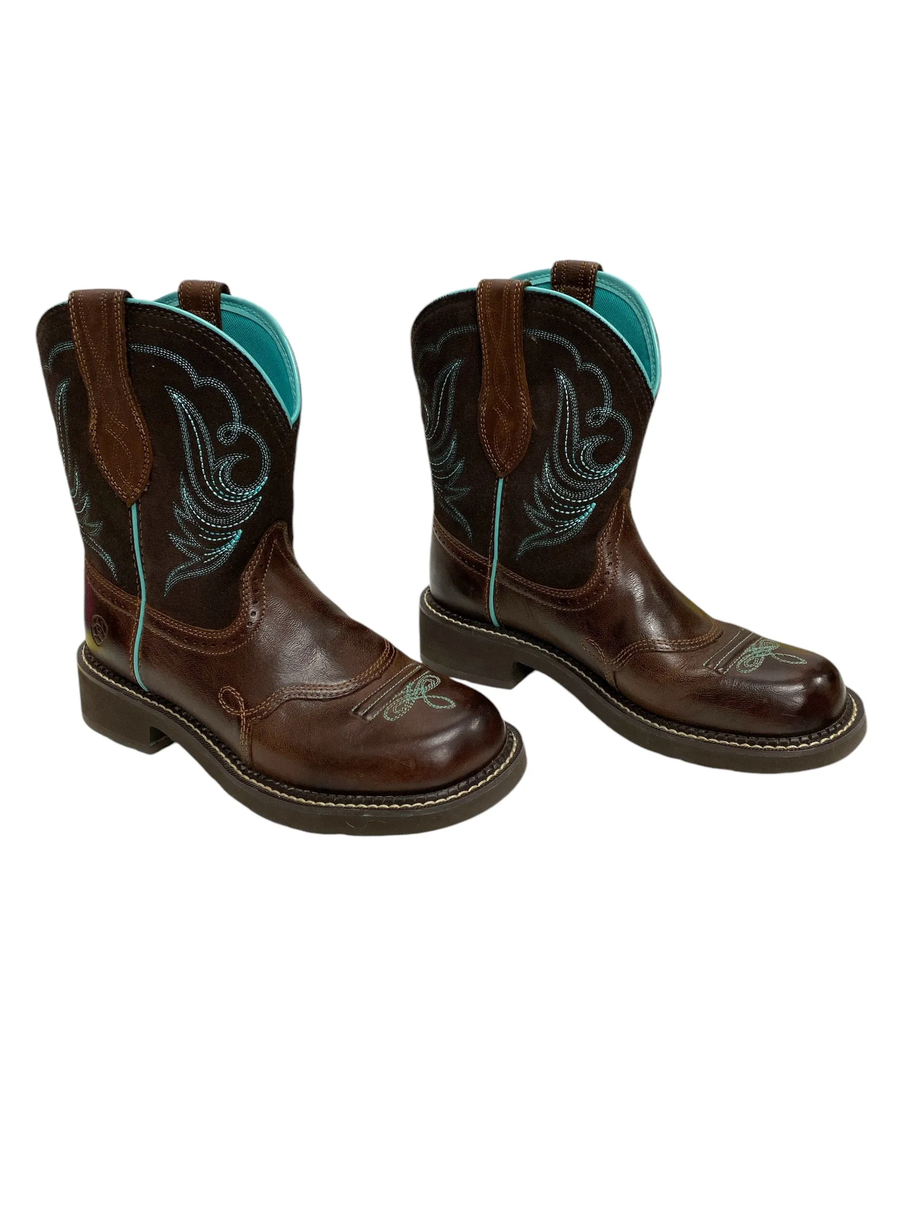 Boots Western By Ariat In Blue & Brown, Size: 8.5