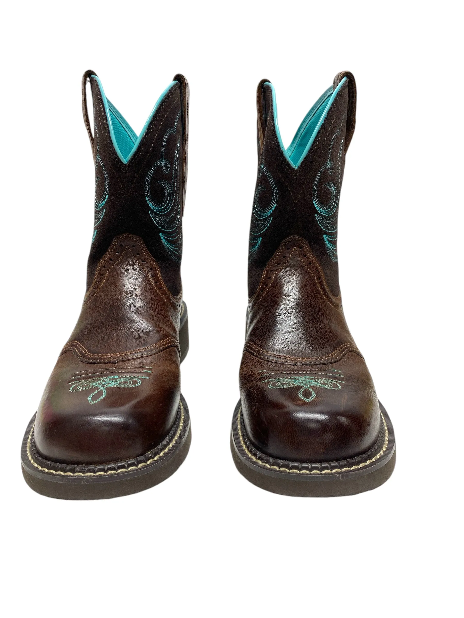 Boots Western By Ariat In Blue & Brown, Size: 8.5