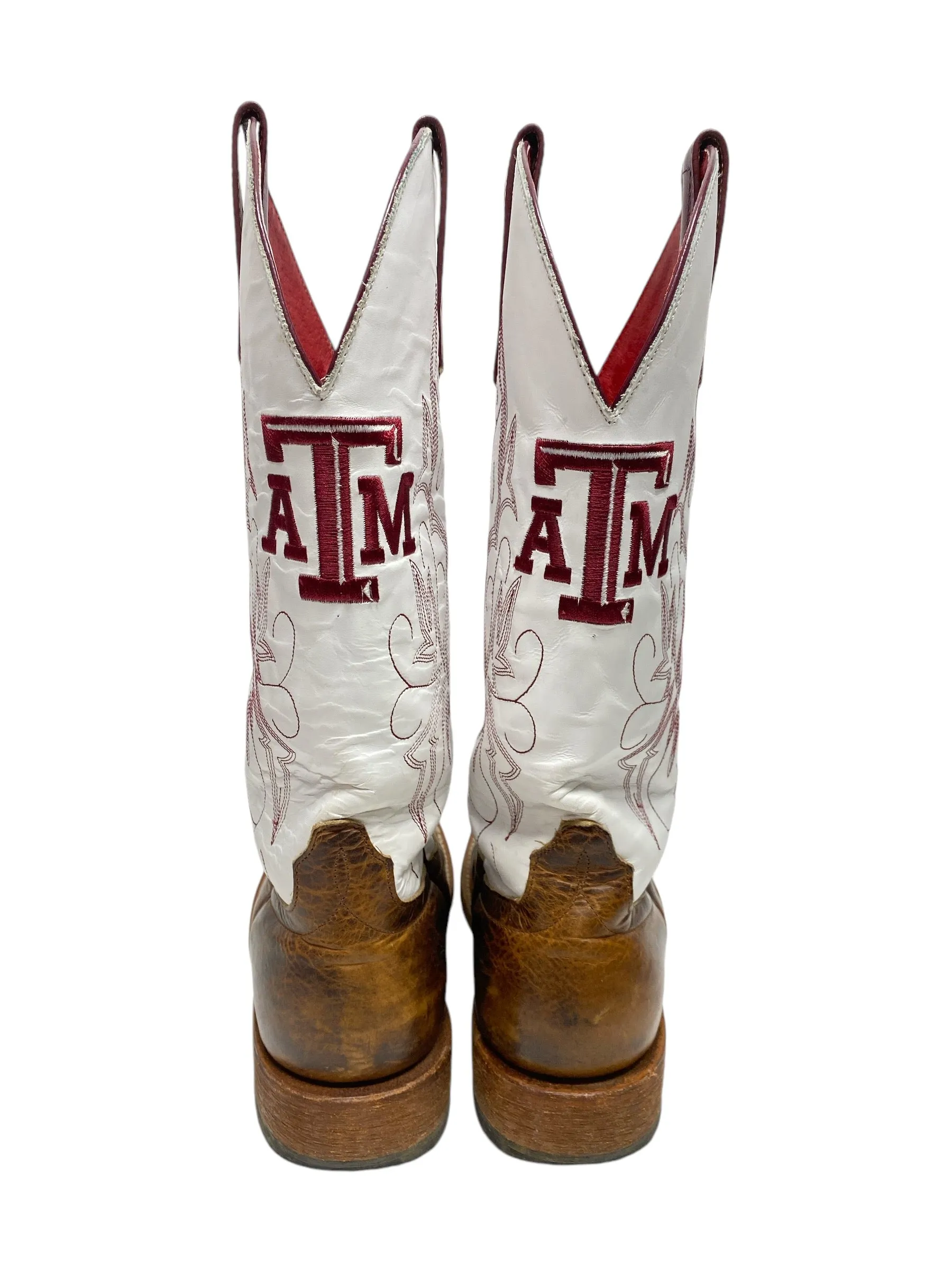 Boots Western By Macie Bean In Maroon & White,  Texas A&M Size: 8