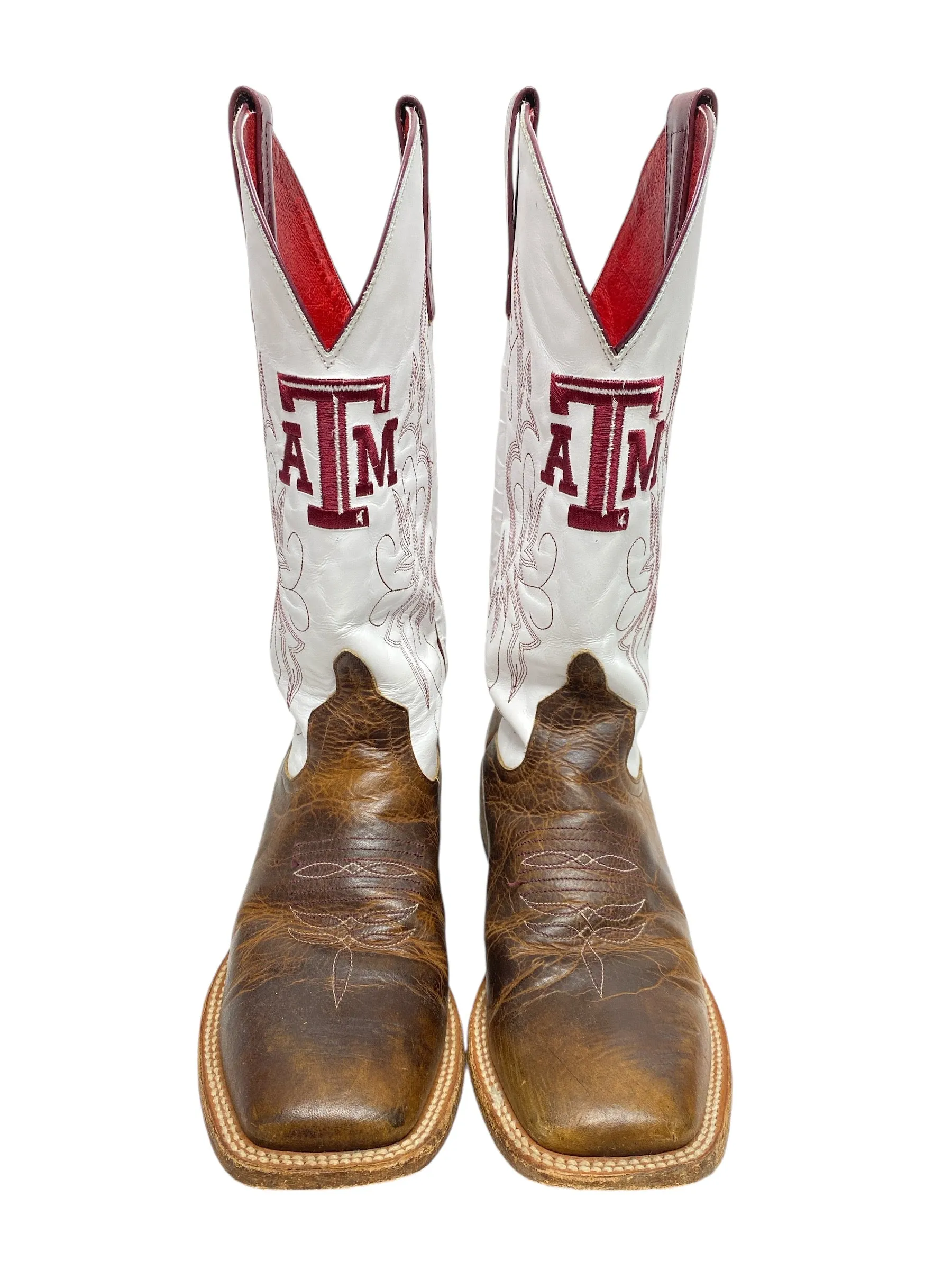 Boots Western By Macie Bean In Maroon & White,  Texas A&M Size: 8