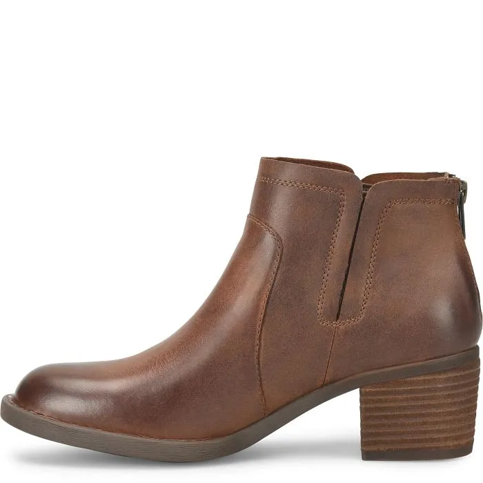 Born Women's Reese Zip Up Bootie - Brown BR0063306