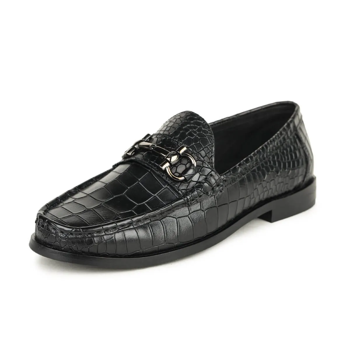 Britmen CP-25 Chic Crocs Horsebit Loafer Shoes