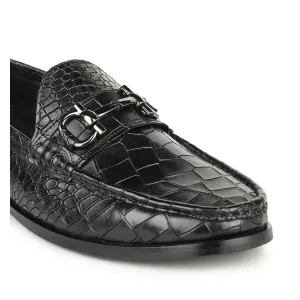 Britmen CP-25 Chic Crocs Horsebit Loafer Shoes