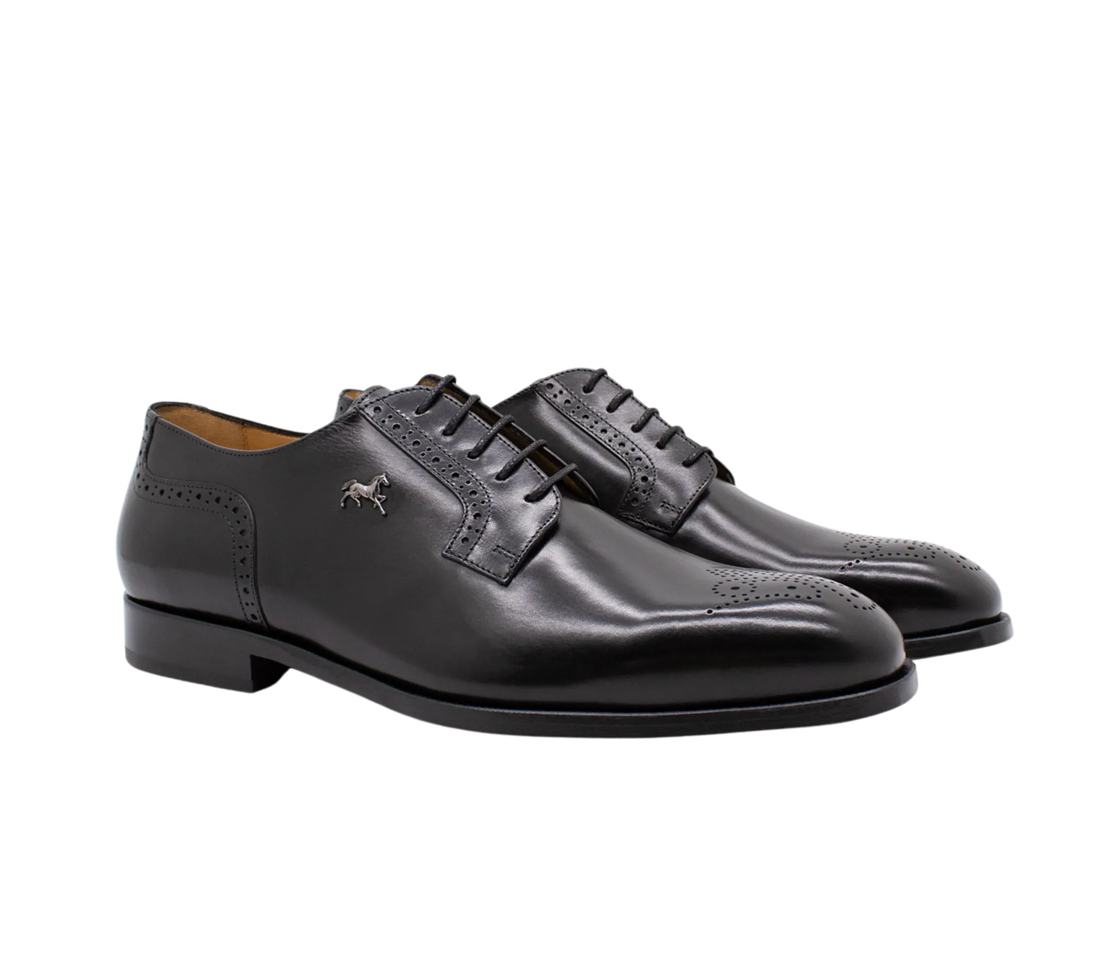 Cavalo Lusitano Leather Derby Brogue Shoes