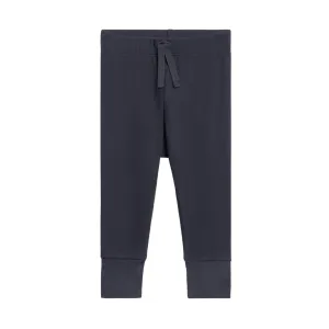 Charlie Ribbed Organic Joggers - Navy