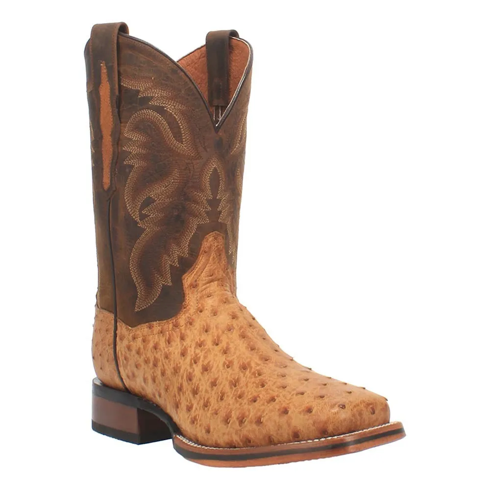 Dan Post Saddle Ostrich Kershaw 11" Square Toe Mens Boot