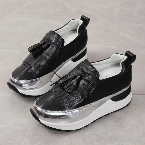 deanwangkt - Black Casual Sportswear Patchwork Contrast Round Comfortable Out Door Shoes