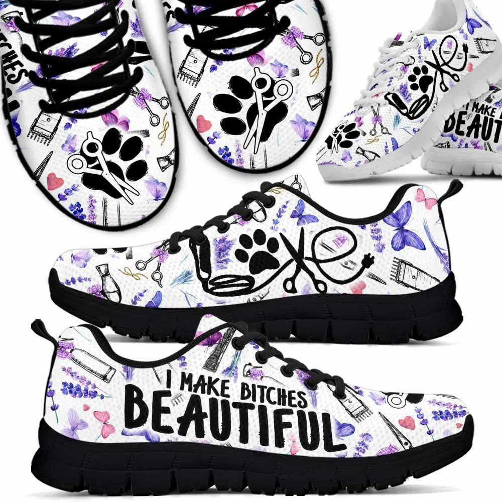 Dog Groomer Sneaker, Dog Groomer I Make Puppies Beautiful Lavender Tools Sneakers Shoes, Best Running Shoes, Unique Gifts For Dog Lovers