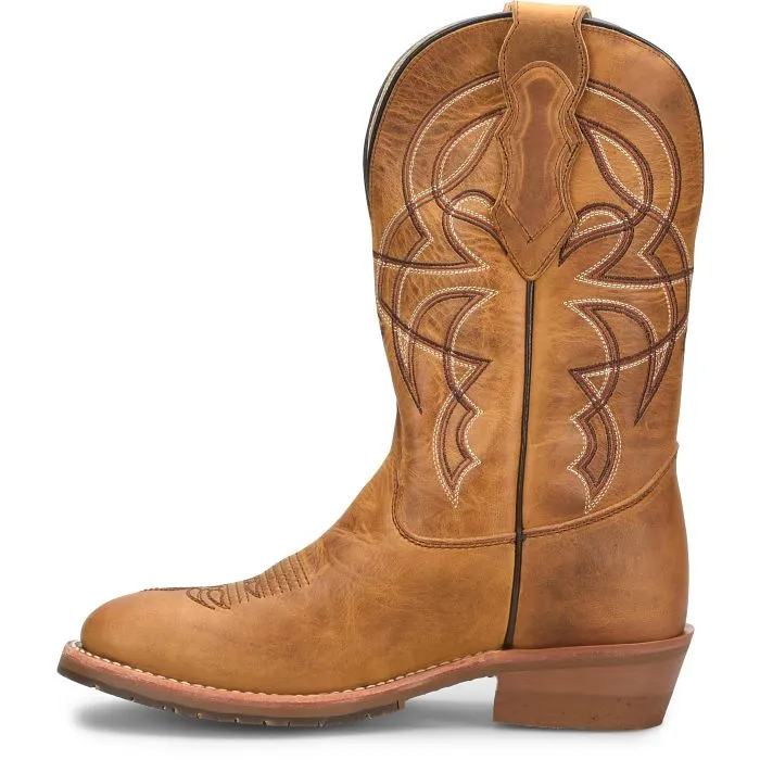 Double H Tan Old Town Folklore Toscosa Round Toe Western Roper Boots for Men