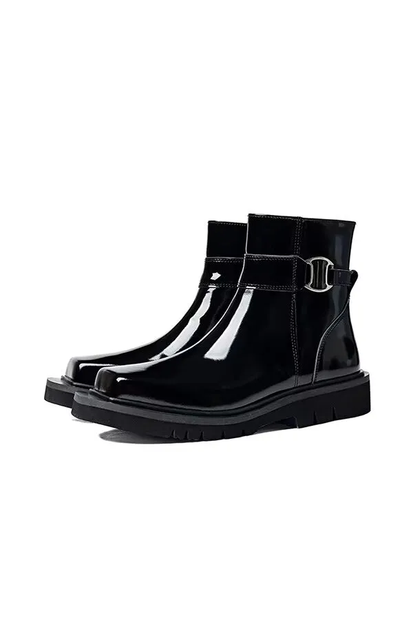 ElegantCow Ankle Zipper Boots