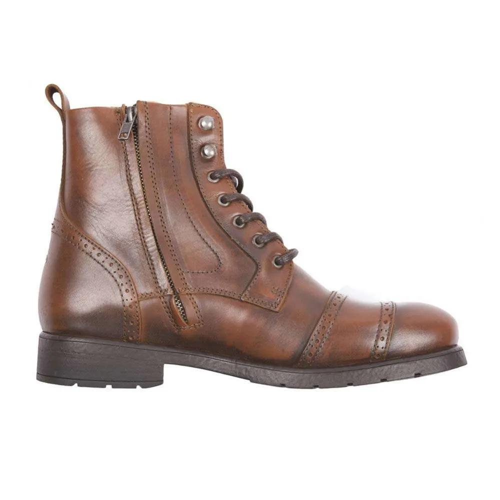 Helstons TRAVEL Leather Motorcycle Boot - Tan