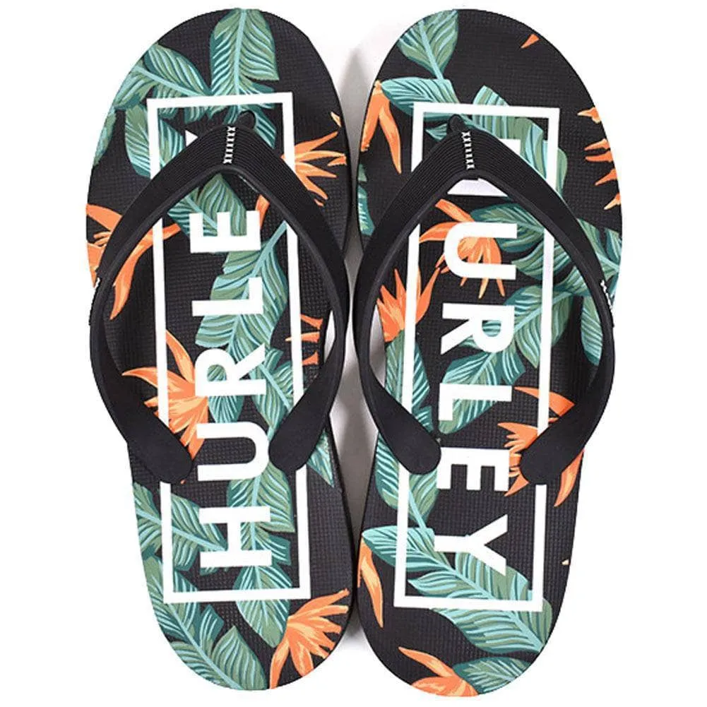 Hurley One & Only 2.0 Printed Sandals - Black