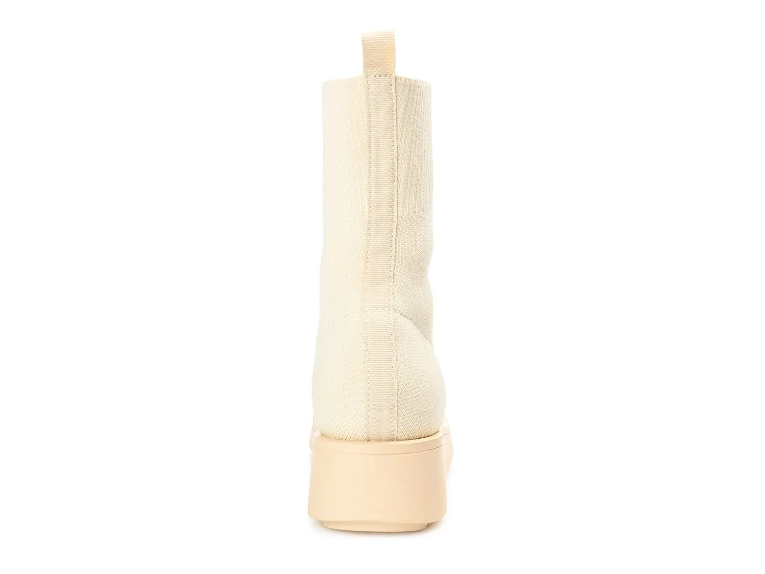 Journee Collection Ebby wedge ankle boots, light beige