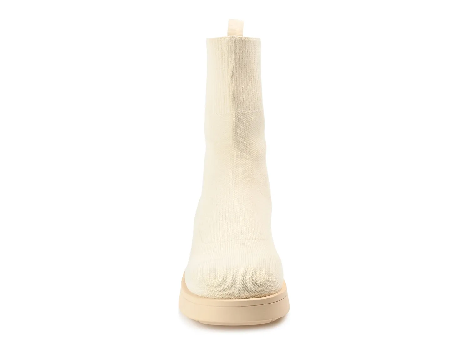 Journee Collection Ebby wedge ankle boots, light beige