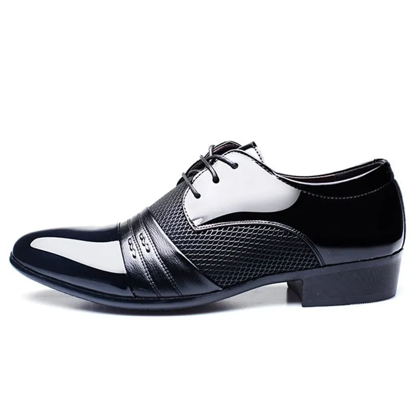 LaceLux Exotic Pointed Toe Oxford Dress Shoes