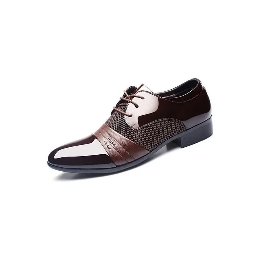 LaceLux Exotic Pointed Toe Oxford Dress Shoes