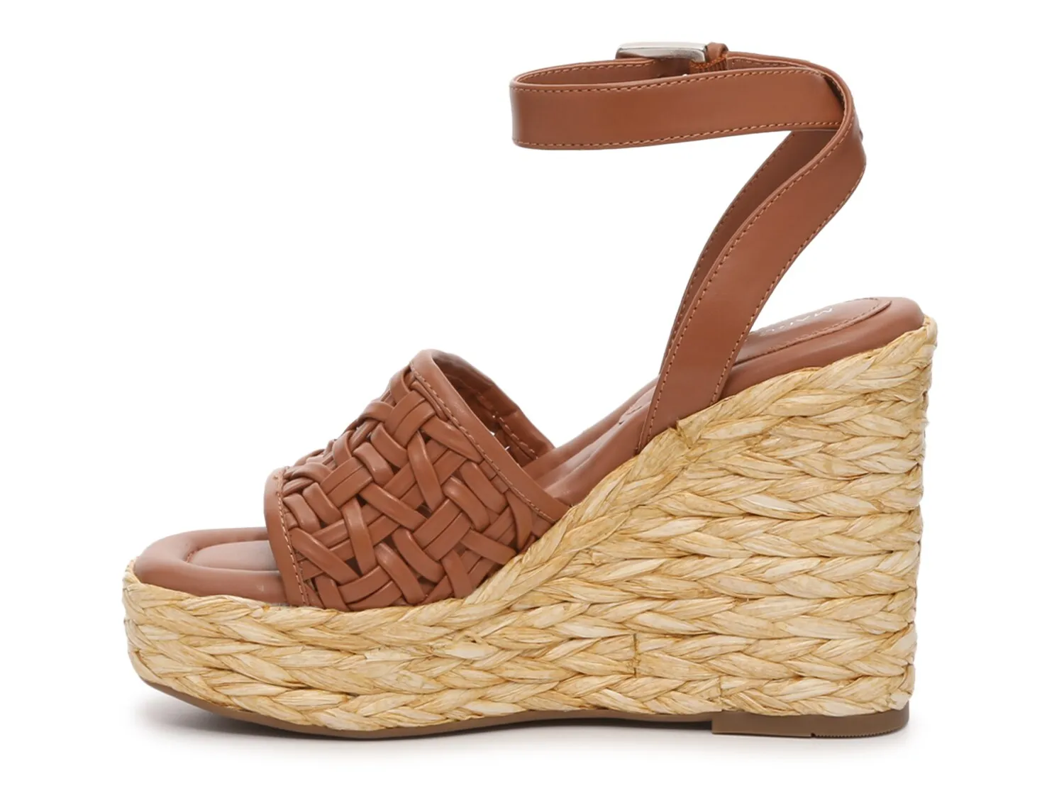 Marc Fisher Gladi wedge sandals, cognac