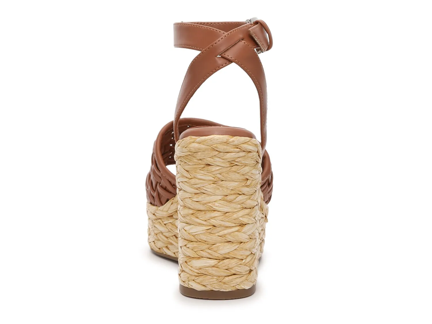 Marc Fisher Gladi wedge sandals, cognac