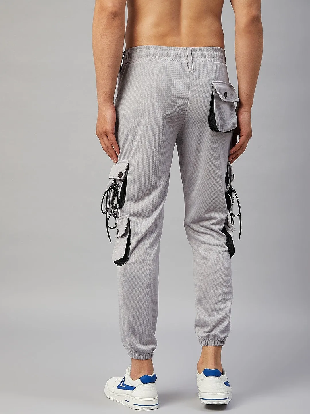 Men Solid Grey Joggers (Pack of 1)