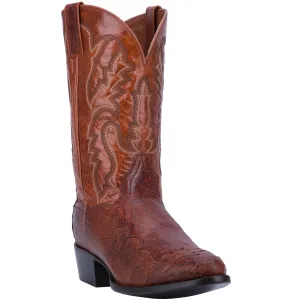 Men's Dan Post Pugh Cognac Smooth Ostrich - DPP5210