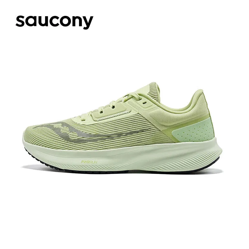 Men's Saucony Vessel sneakers with rebound cushioning, green