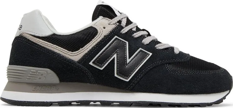 New Balance 574 sneakers, black/gray/white