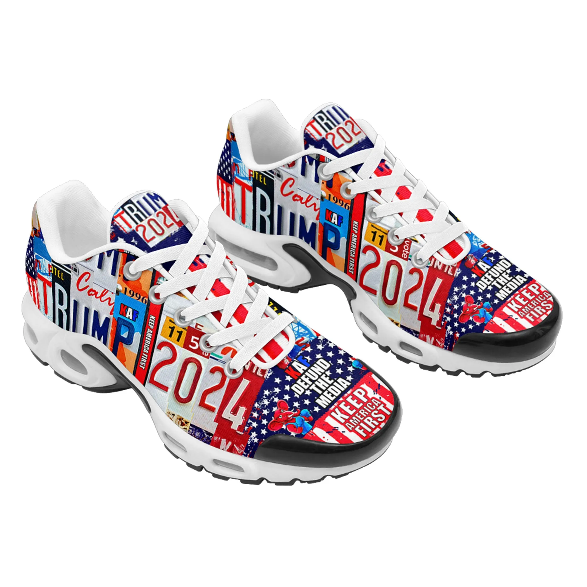 Personalized Trump Sneakers, Custom Patriotic Running Shoes,Flag Shoes,TN-24020043