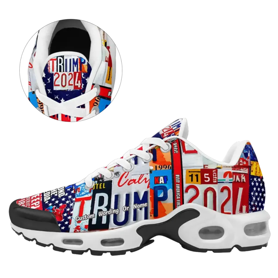 Personalized Trump Sneakers, Custom Patriotic Running Shoes,Flag Shoes,TN-24020043