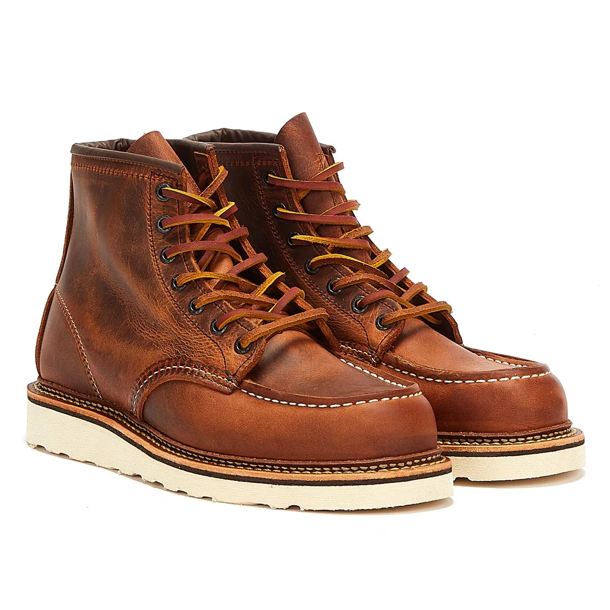 Red Wing Shoes Classic Moc Toe R&T Mens Copper Brown Boots