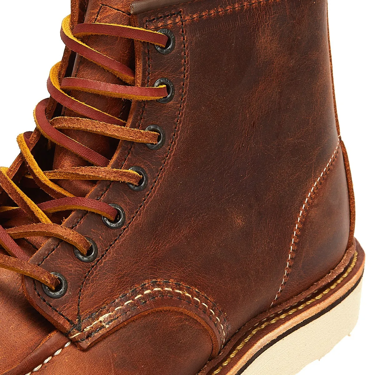 Red Wing Shoes Classic Moc Toe R&T Mens Copper Brown Boots