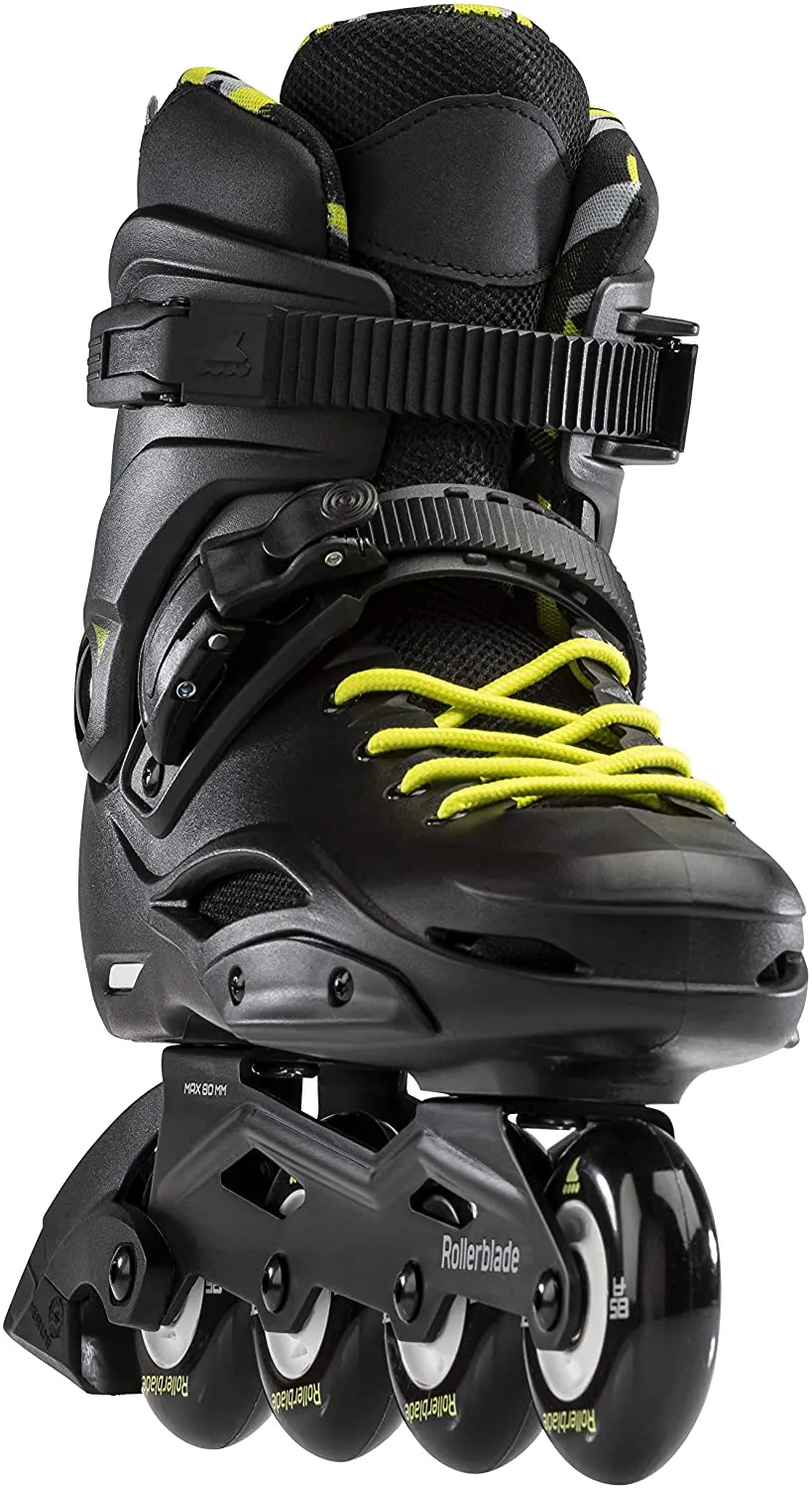 Rollerblade RB Cruiser Mens Black/Neon Yellow 14