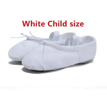 Sale Child Girl Soft Split Sole Slipper Cotton Comfortable Fitness Breathable Toddler Canvas Practice Gym Dance Ballet Shoe