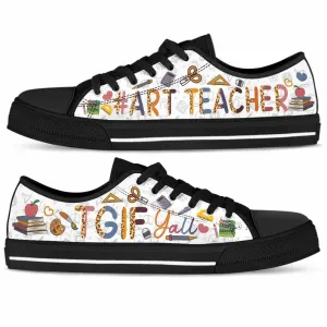 School Art Teacher Tgif Yall Low Top Shoes, Teacher Shoes, Low Top Sneakers