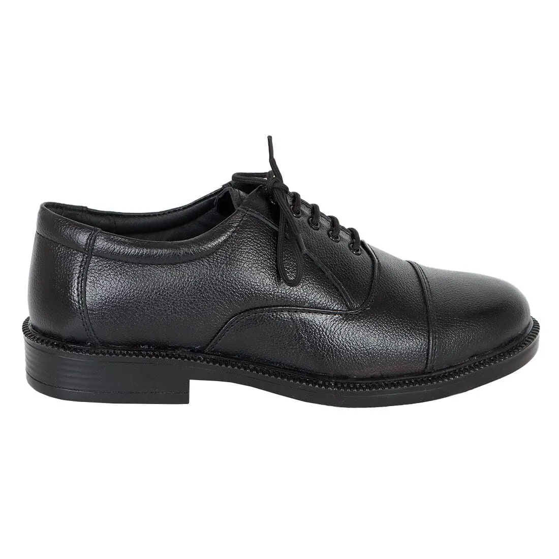 Somugi Genuine Leather Black Lace up Oxford Shoes for Men