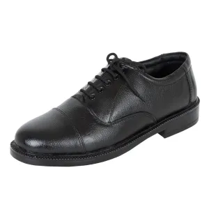 Somugi Genuine Leather Black Lace up Oxford Shoes for Men