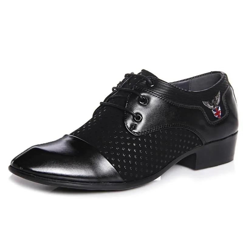 StarLuxe Exotic Lace-Up Formal Dress Shoes