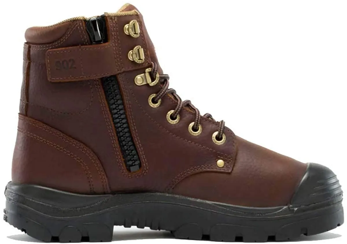 Steel Blue Men's Argyle Zip: Met/PR Midsole/Bump Steel Toe Cap Work Boots, Oak