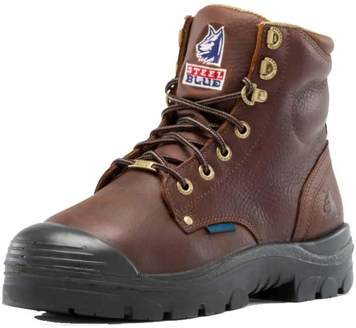 Steel Blue Men's Argyle Zip: Met/PR Midsole/Bump Steel Toe Cap Work Boots, Oak