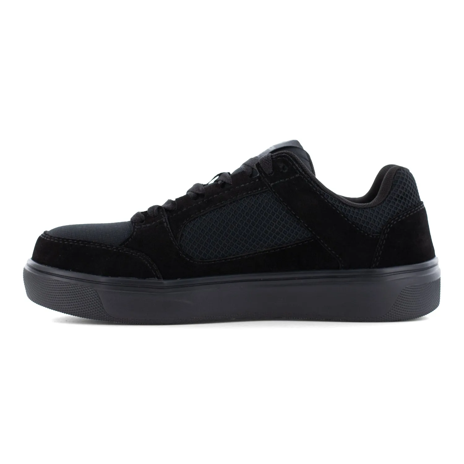 Volcom Womens Evolve Triple Black Suede Skate Work Shoes