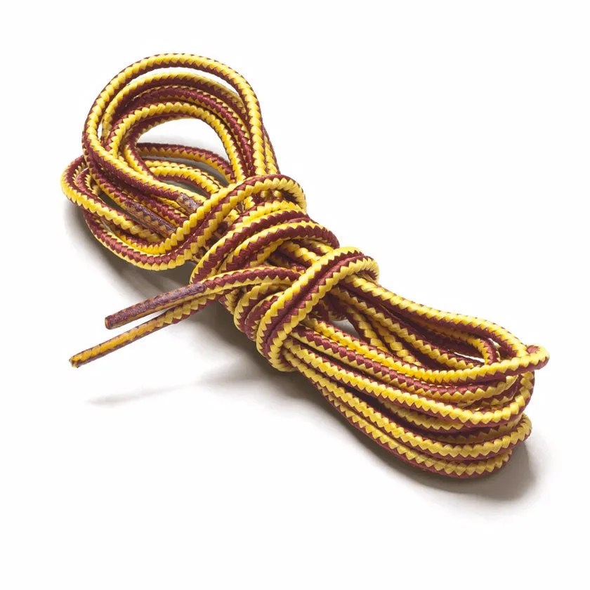 [Yellow / Brown] - Premium Round Tough Guard Bootlaces